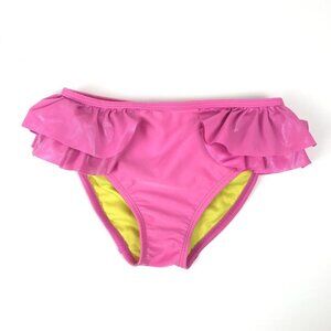 Disney Girls Pink Ruffled Swim Bottom Size 7/8